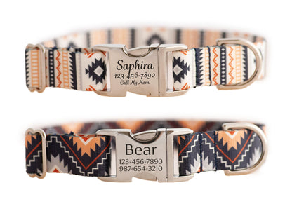 Tribal Dog Collar Southwest Style for Boy or Girl Dogs