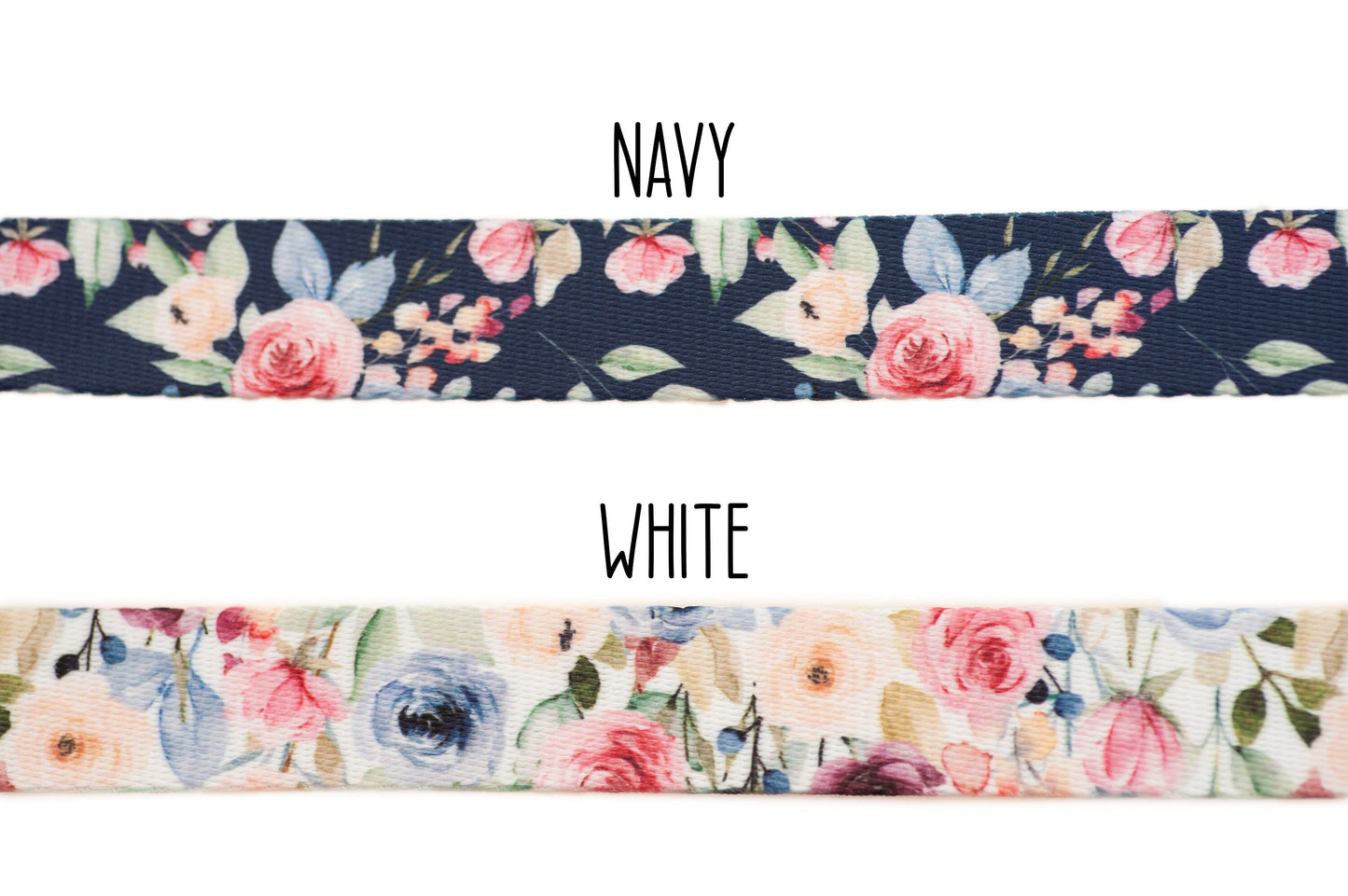 Personalized Watercolor Floral Dog Collar for Girls