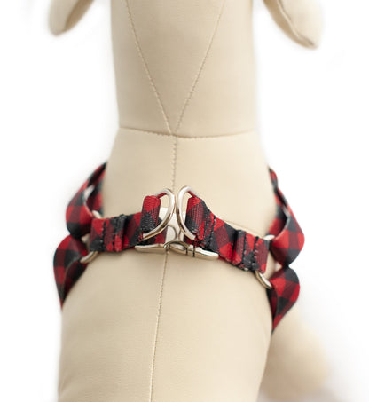 Plaid Dog Harness for Girl and Boy Dogs