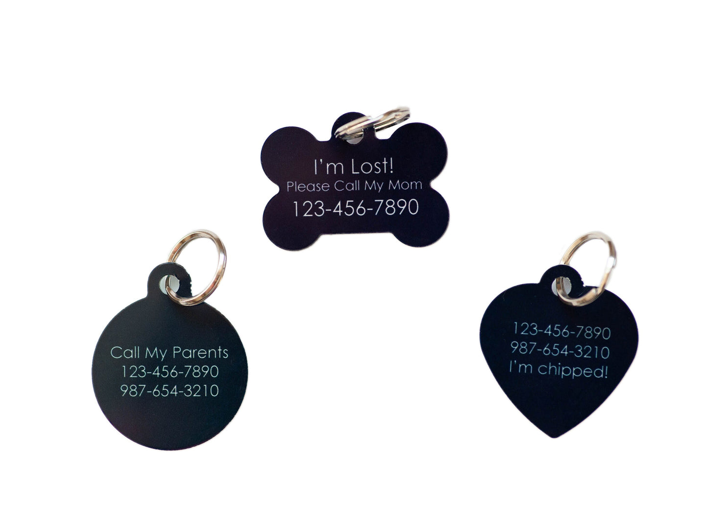 Double-sided Dog ID tag, Mountain Range