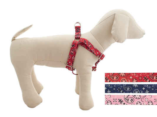 Bandana Dog Harness for Girl and Boy Dogs