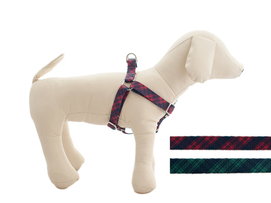 Tartan Plaid Dog Harness for Girl and Boy Dogs